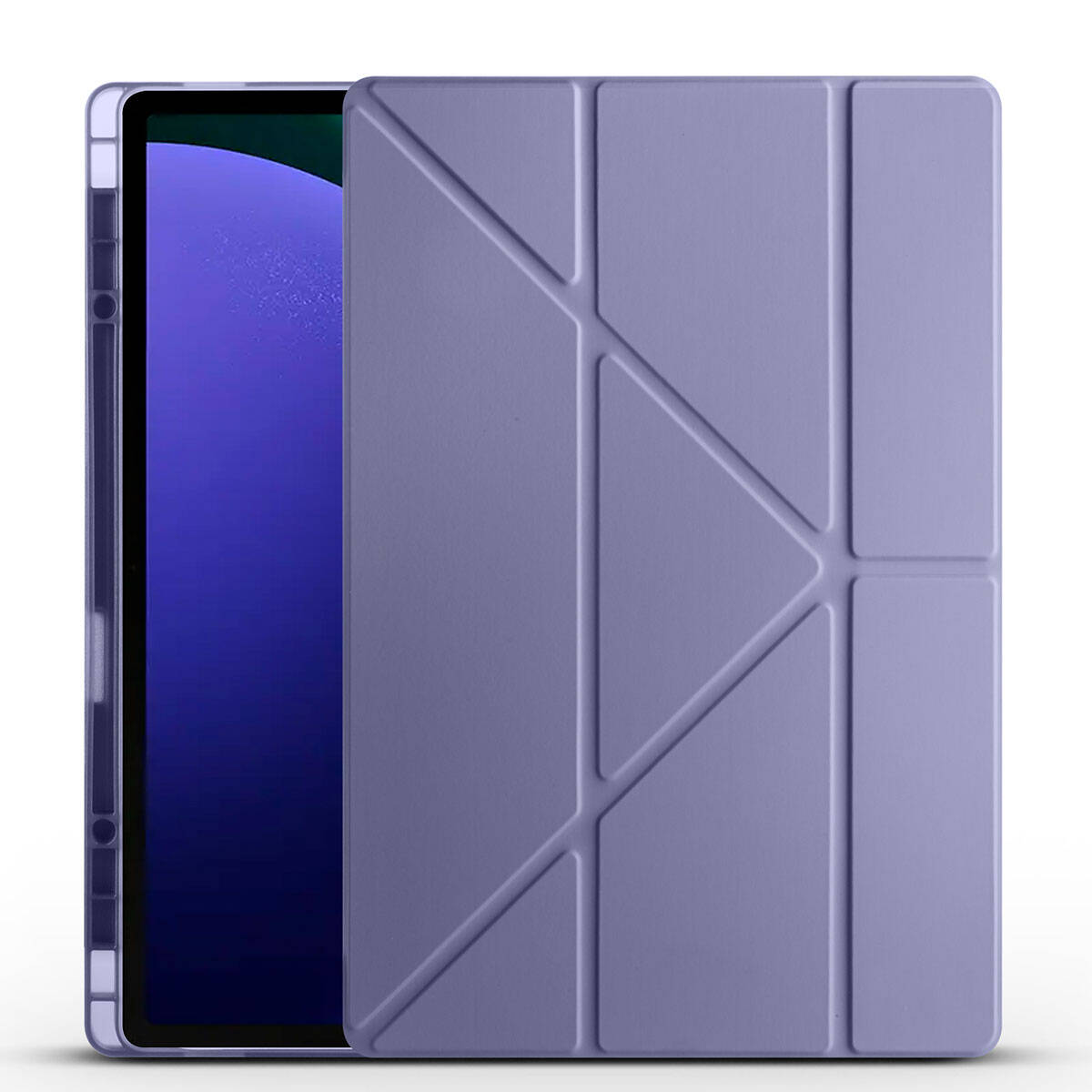 Galaxy Tab S11 Ultra SM-X930 Kılıf Zore Tri Folding Kalem Bölmeli Standlı Kılıf - 4