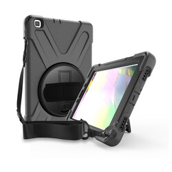 Galaxy Tab S6 Lite P610 Case Zore Defender Tablet Silicon Black