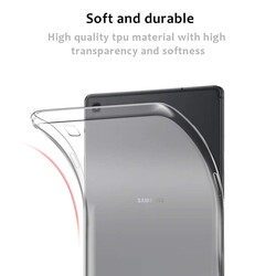 Galaxy T720 Tab S5E Kılıf Zore Tablet Süper Silikon Kapak Renksiz