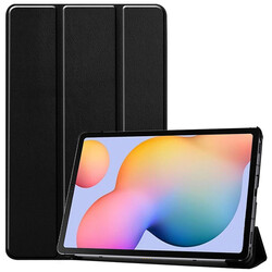 Galaxy Tab S7 FE LTE (T737-T736-T733-T730) Zore Smart Cover Standlı 1-1 Kılıf Siyah