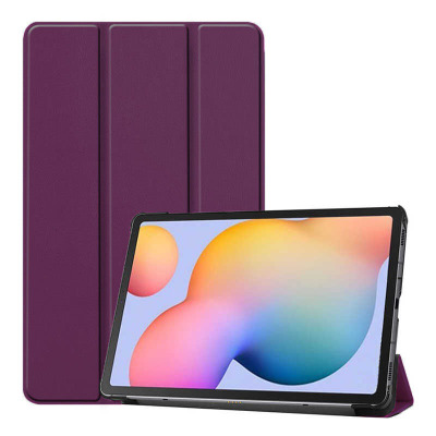Galaxy Tab S7 FE LTE (T737-T736-T733-T730) Zore Smart Cover Standlı 1-1 Kılıf Mor