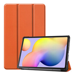 Galaxy Tab S7 FE LTE (T737-T736-T733-T730) Zore Smart Cover Stand 1-1 Case Orange