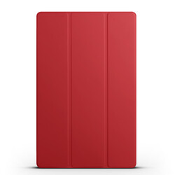 Galaxy Tab S8 Ultra SM-X900 Zore Smart Cover Standlı 1-1 Kılıf Kırmızı