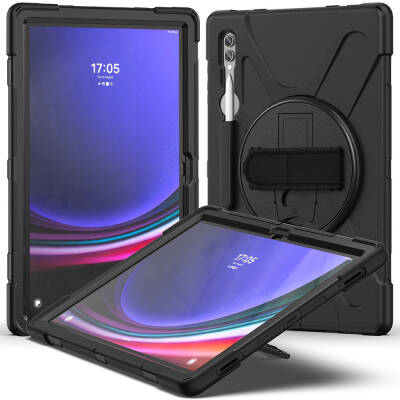 Galaxy Tab S8 Ultra Zore Defender Tablet Silikon Siyah