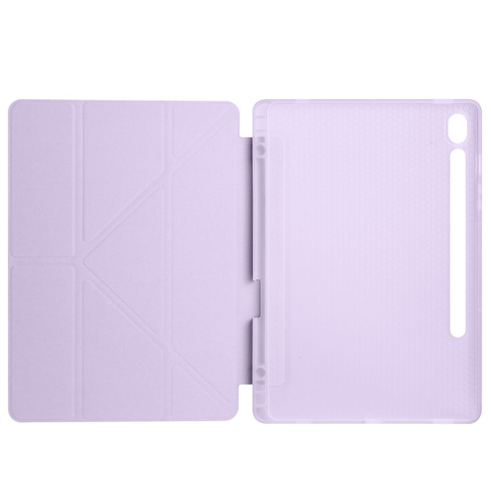 Galaxy Tab S9 FE Kılıf Zore Tri Folding Kalem Bölmeli Standlı Kılıf - 13
