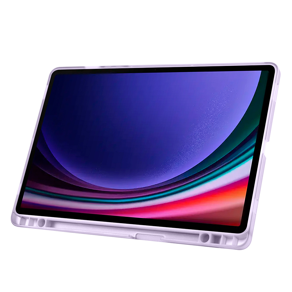 Galaxy Tab S9 FE Plus Kılıf Zore Tri Folding Kalem Bölmeli Standlı Kılıf - 20