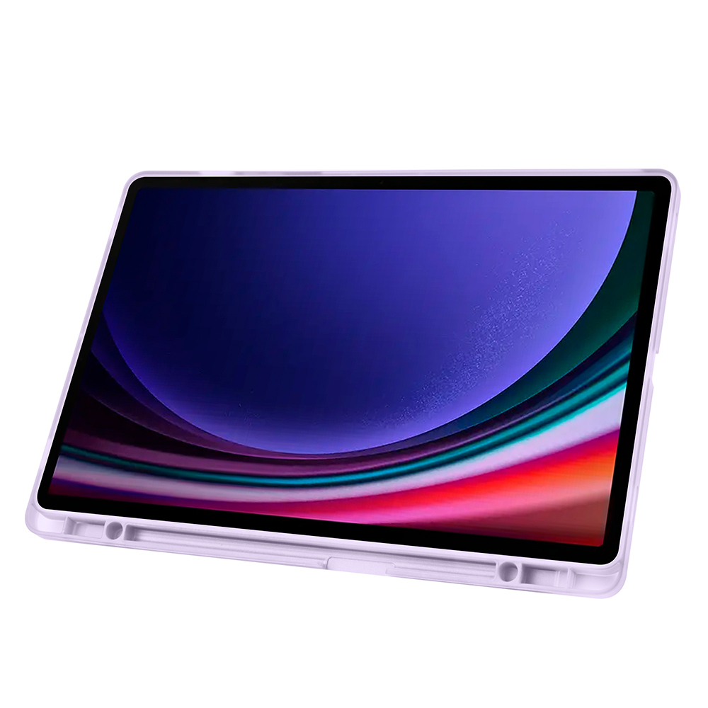 Galaxy Tab S9 FE Plus Kılıf Zore Tri Folding Kalem Bölmeli Standlı Kılıf - 9