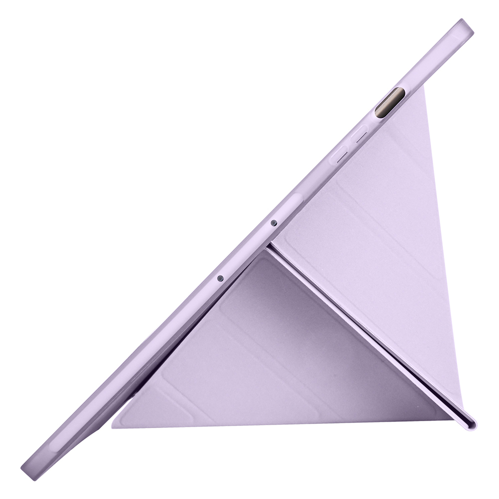Galaxy Tab S9 FE Plus Kılıf Zore Tri Folding Kalem Bölmeli Standlı Kılıf - 13
