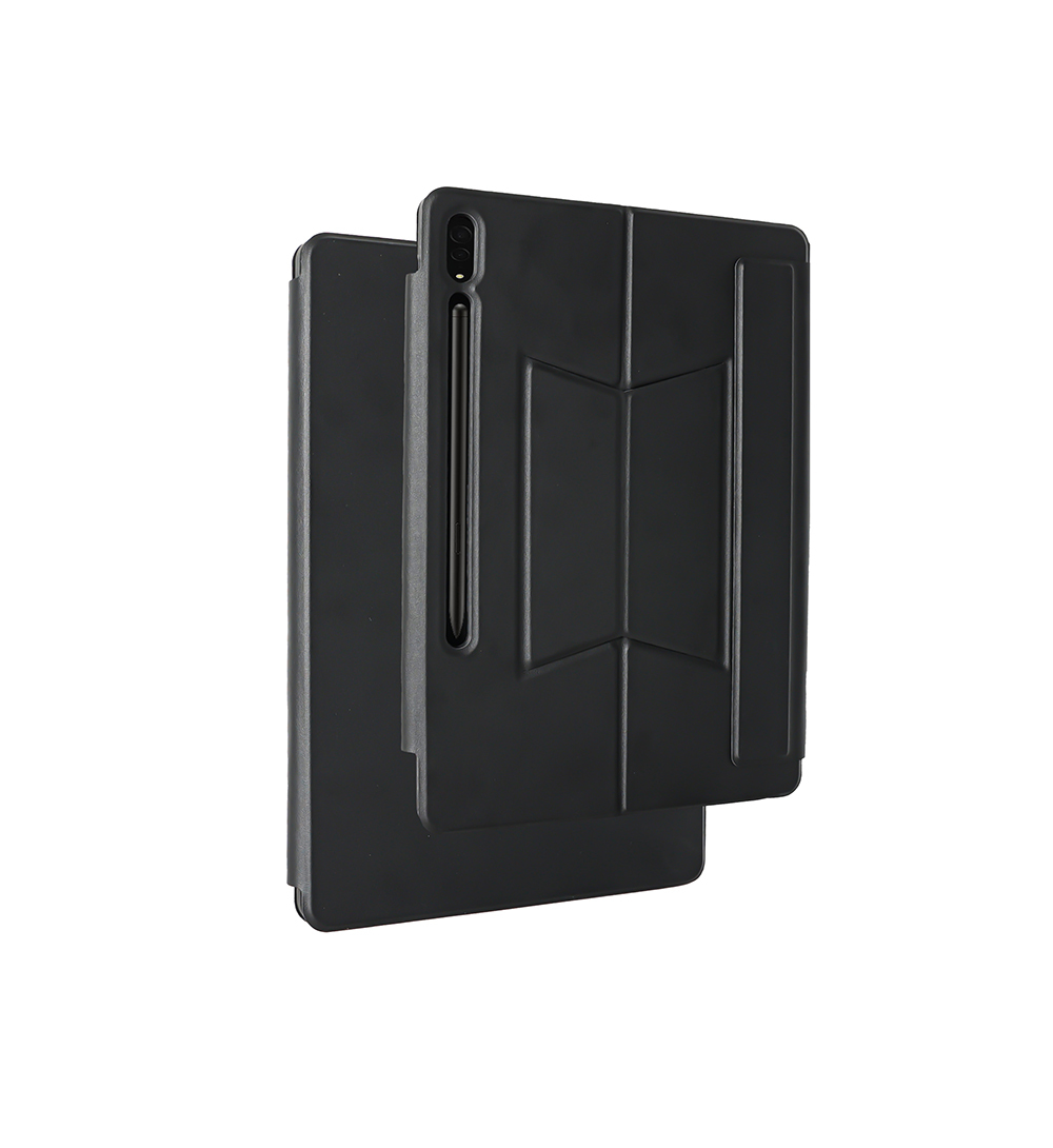Galaxy Tab S9 FE Plus Zore Border Keyboard Tablet Case Bluetooth Connection and Stand - 1