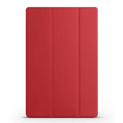 Galaxy Tab S9 FE Plus Zore Smart Cover 1-1 Case with Stand Red