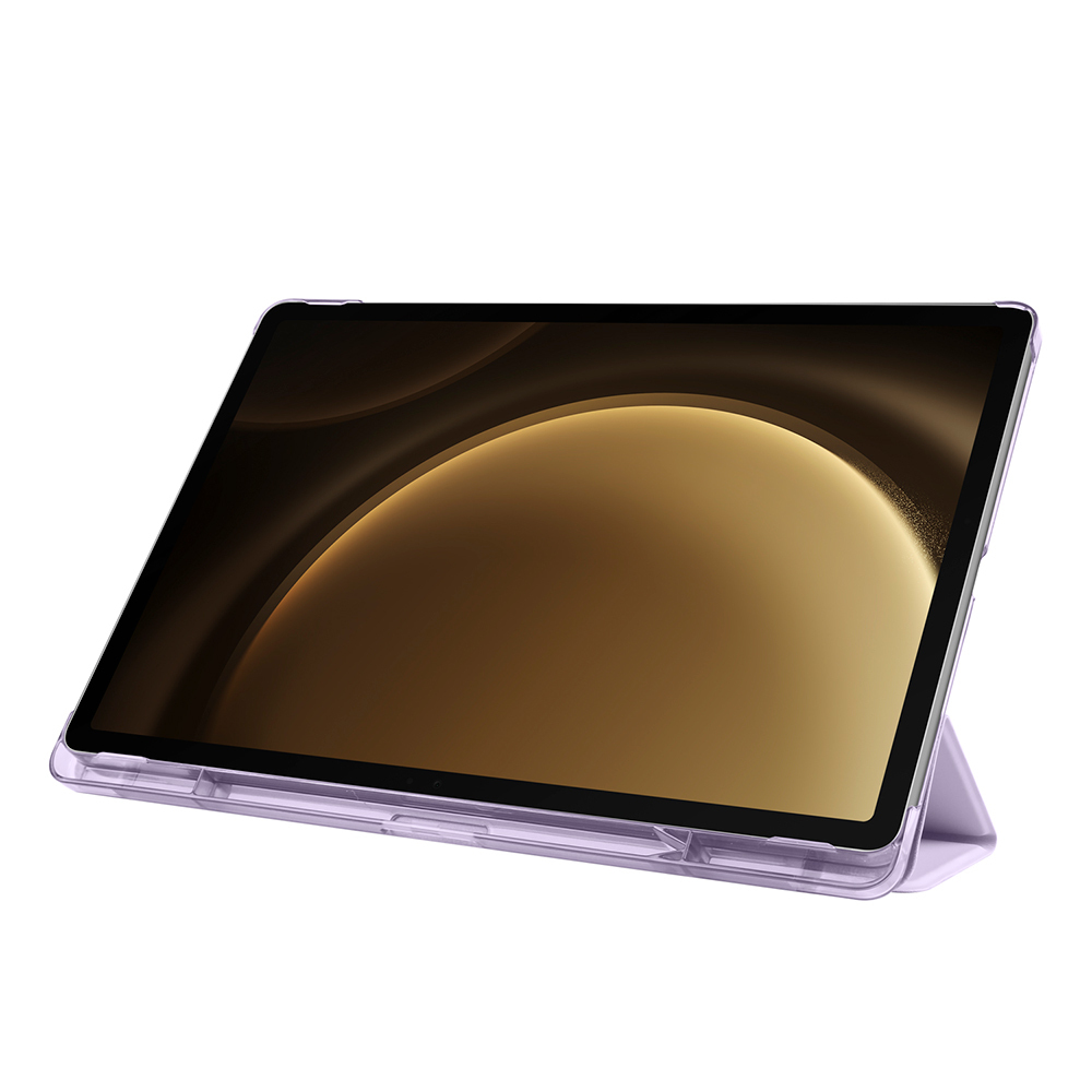 Galaxy Tab S9 FE Plus Zore Smart Cover Pen Compartment Stand 1-1 Case - 9