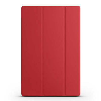 Galaxy Tab S9 FE Plus Zore Smart Cover Standlı 1-1 Kılıf Kırmızı