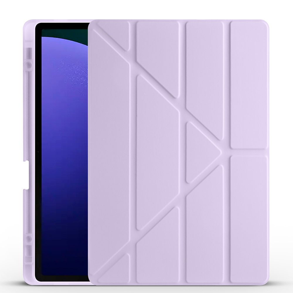 Galaxy Tab S9 Plus Kılıf Zore Tri Folding Kalem Bölmeli Standlı Kılıf - 6