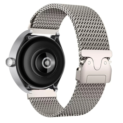 Galaxy Watch 3 45mm Zore KRD-100 22mm Titanyum Hasır Kordon Titanyum