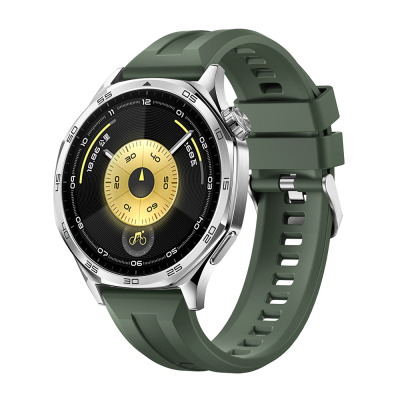 Galaxy Watch 3 45mm Zore KRD-148 22mm Silicone Band Dark Green