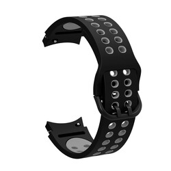 Galaxy Watch 4 40mm KRD-02 Silikon Kordon Siyah-Gri