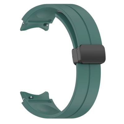 Galaxy Watch 4 44mm KRD-84 Zore Silicone Band Dark Green