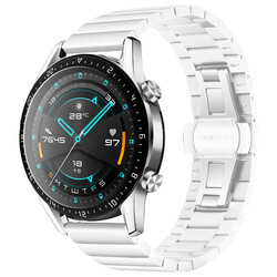 Galaxy Watch 42mm (20mm) KRD-16 Metal Kordon Beyaz