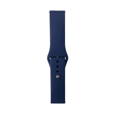 Galaxy Watch 42mm Band Serisi 20mm Klasik Kordon Silikon Strap Kayış Midnight Blue