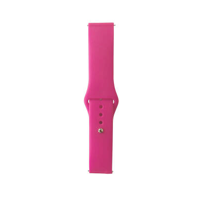 Galaxy Watch 42mm Band Serisi 20mm Klasik Kordon Silikon Strap Kayış Barbie Powder