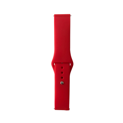 Galaxy Watch 42mm Band Serisi 20mm Klasik Kordon Silikon Strap Kayış Brighr Red