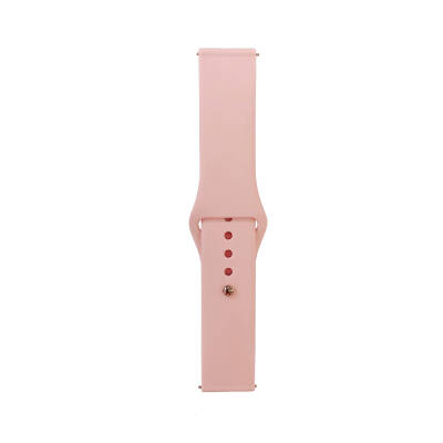 Galaxy Watch 42mm Band Serisi 20mm Klasik Kordon Silikon Strap Kayış Vintage Rose