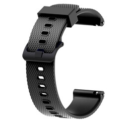 Galaxy Watch 42mm KRD-46 20mm Silikon Kordon Siyah
