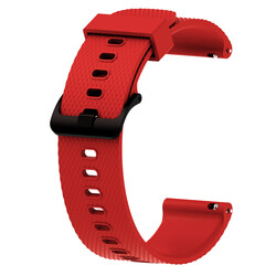 Galaxy Watch 42mm KRD-46 20mm Silikon Kordon Kırmızı