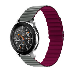 Galaxy Watch 42mm KRD-52 Kordon Gri-Kırmızı
