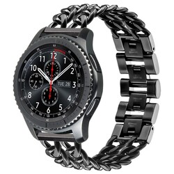 ​​Galaxy Watch 46mm (22mm) KRD-17 Metal Kordon Siyah