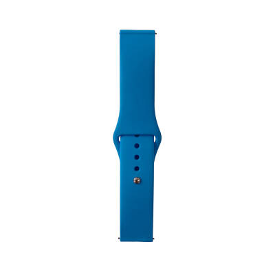 Galaxy Watch 46mm Band Serisi 22mm Klasik Kordon Silikon Strap Kayış Mavi