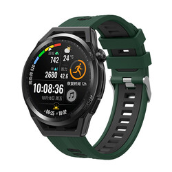 Galaxy Watch 46mm KRD-55 Silicon Cord Yeşil-Siyah