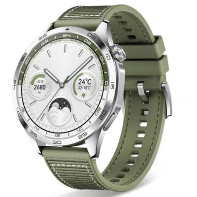 Galaxy Watch 46mm Zore KRD-102 22mm Silikon Kordon Yeşil