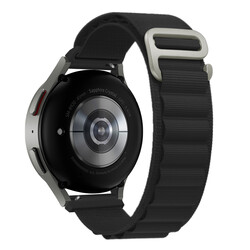 Galaxy Watch 46mm Zore KRD-74 22mm Hasır Kordon Siyah