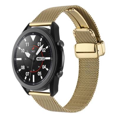 Galaxy Watch 46mm Zore KRD-85 22mm Metal Band Gold