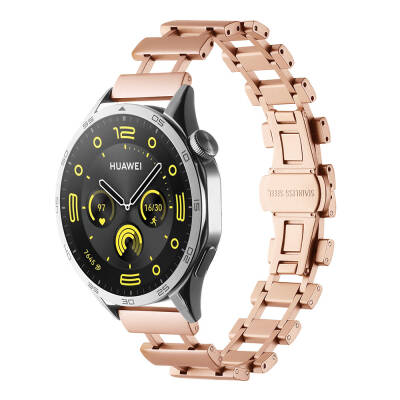 Galaxy Watch 46mm Zore KRD-96 22mm Metal Kordon Rose Gold