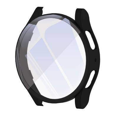 Galaxy Watch 6 40mm Sert PC Kasa ve Ekran Koruyucu Zore Watch Gard 14 Siyah