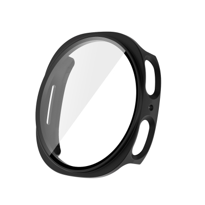 Galaxy Watch 8 40mm Sert PC Kasa ve Ekran Koruyucu Zore Watch Gard 38 Siyah