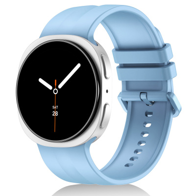 Galaxy Watch 8 40mm Zore KRD-159 22mm Silicone Cordon Açık Mavi
