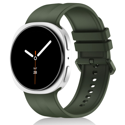 Galaxy Watch 8 40mm Zore KRD-159 22mm Silikon Kordon Yeşil