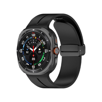 Galaxy Watch 8 Classic 46mm Zore KRD-84 Silicone Band Black