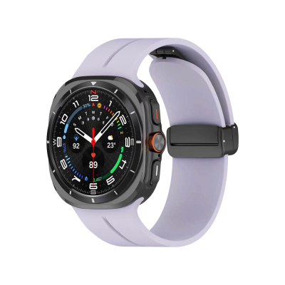 Galaxy Watch 8 Classic 46mm Zore KRD-84 Silikon Kordon Lila