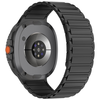 Galaxy Watch 8 Ultra Zore KRD-146 Silikon Kordon Strap Kayış Siyah