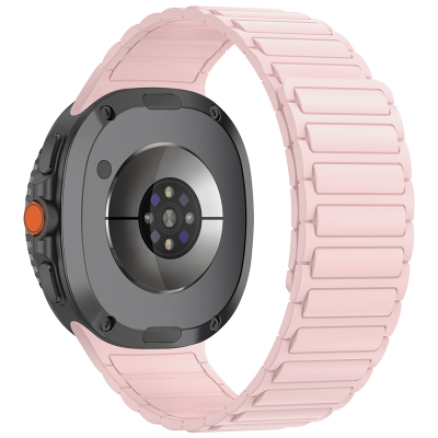 Galaxy Watch 8 Ultra Zore KRD-146 Silikon Kordon Strap Kayış Pembe