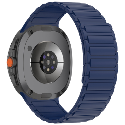 Galaxy Watch 8 Ultra Zore KRD-146 Silikon Kordon Strap Kayış Midnight Blue