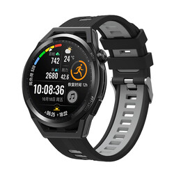 Galaxy Watch Active 2 40mm KRD-55 Silikon Kordon Siyah-Gri