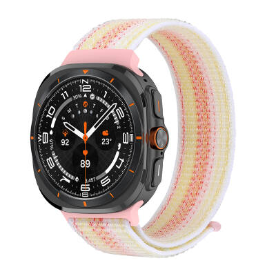 ​​Galaxy Watch Ultra 47mm Zore KRD-03 Hasır Kordon Starlight