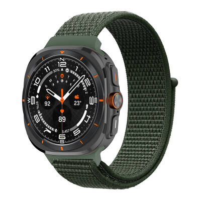 ​​Galaxy Watch Ultra 47mm Zore KRD-03 Mesh Band Dark Green