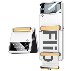 Galaxy Z Flip 3 Case Zore Flio Kıpta Cover Silver