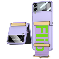 Galaxy Z Flip 3 Case Zore Flio Kıpta Cover Purple